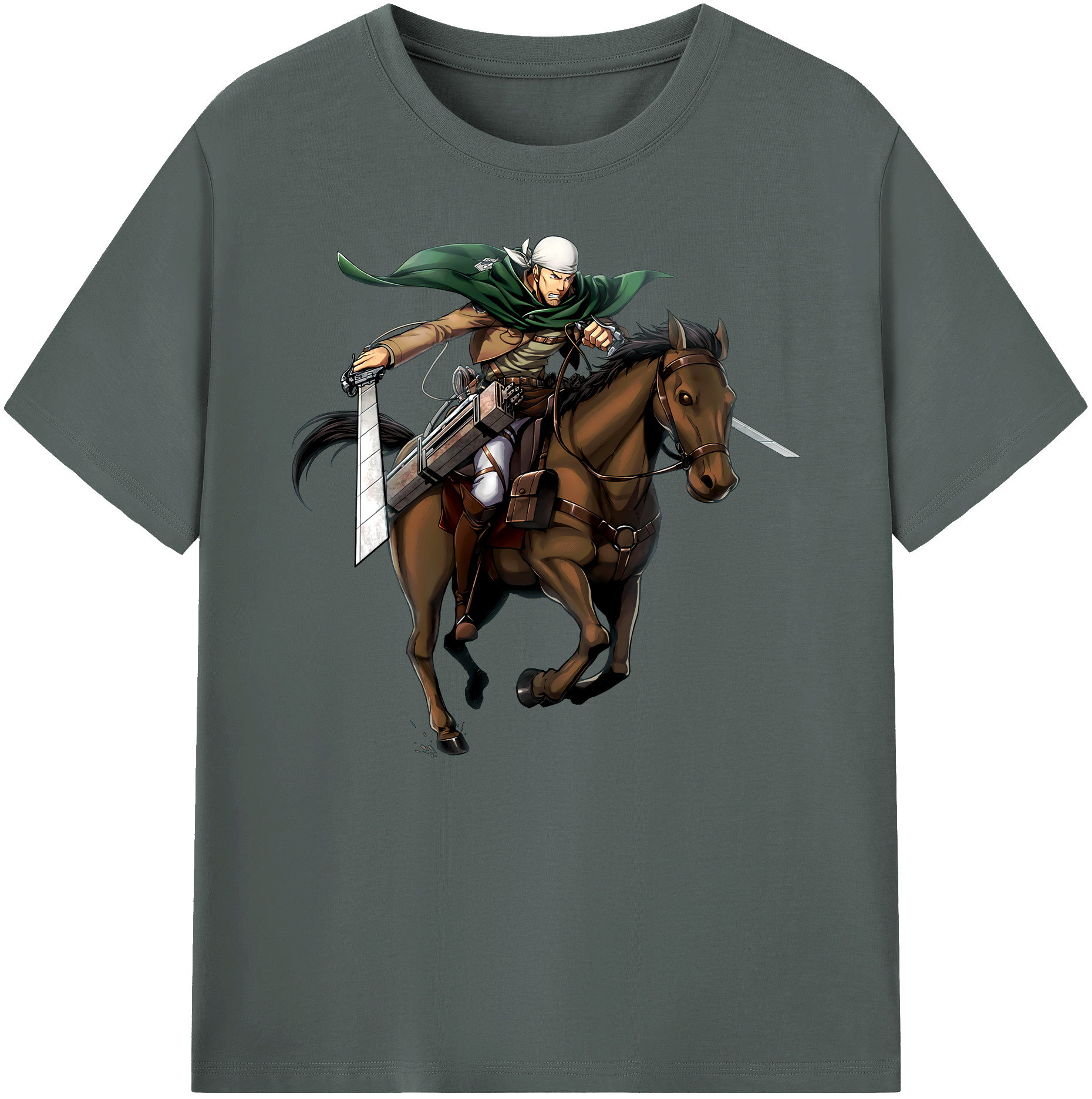 （画像用） 進撃の巨人 Attack on Titan 綿100％ メンズ半袖Tシャツ｜肌触りやわらか＆通気性